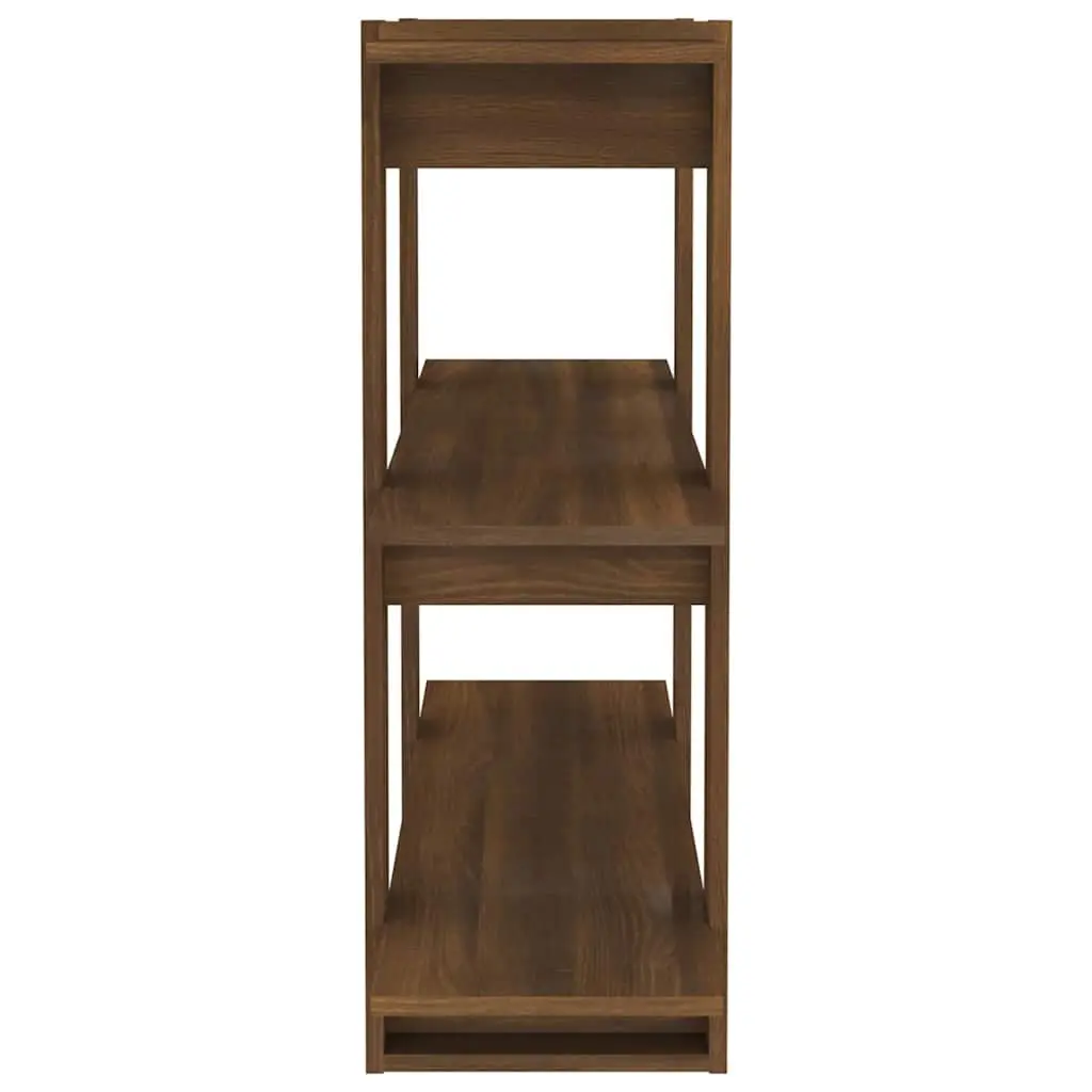 Book Cabinet Room Divider Brown 100x30x87 cm Storage Shelving Standing Shelf