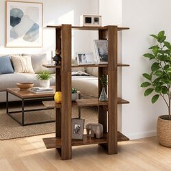 Versatile Wooden Shelving Unit for Home Storage Needs