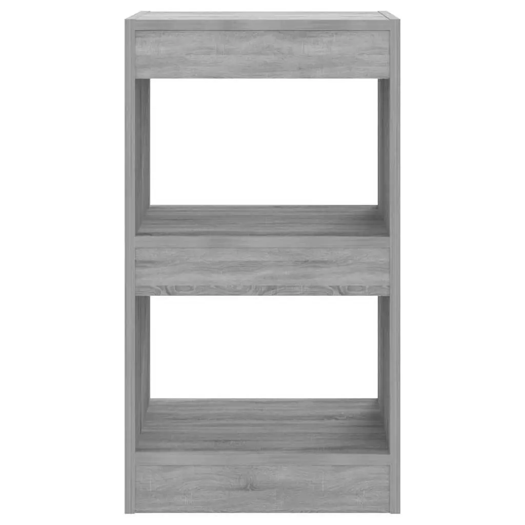 Storage Organiser Book Cabinet Grey Adjustable Shelves Room Divider 40 x 30 x 72 cm Display Unit