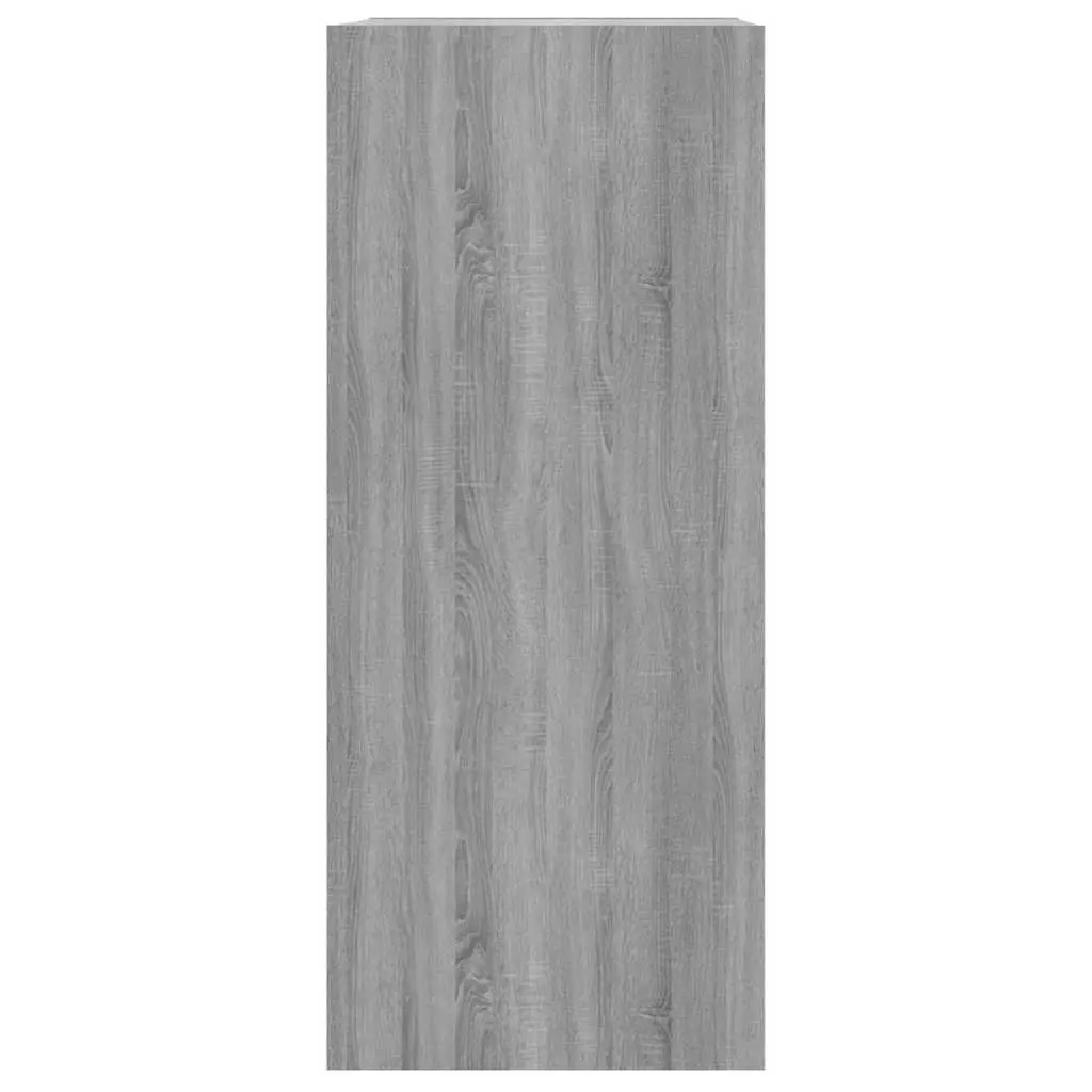 Storage Organiser Book Cabinet Grey Adjustable Shelves Room Divider 40 x 30 x 72 cm Display Unit