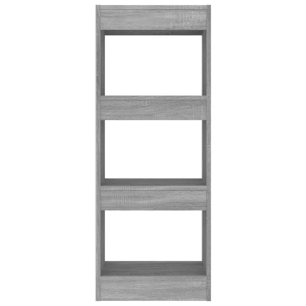 Book Cabinet Room Divider Grey Sonoma Wooden Shelving Unit Storage Organiser