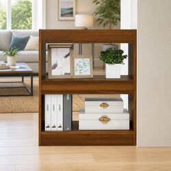 Versatile Brown Oak Book Cabinet for Every Room