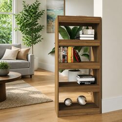 Practical Book Cabinet and Room Divider 60x30x135 cm
