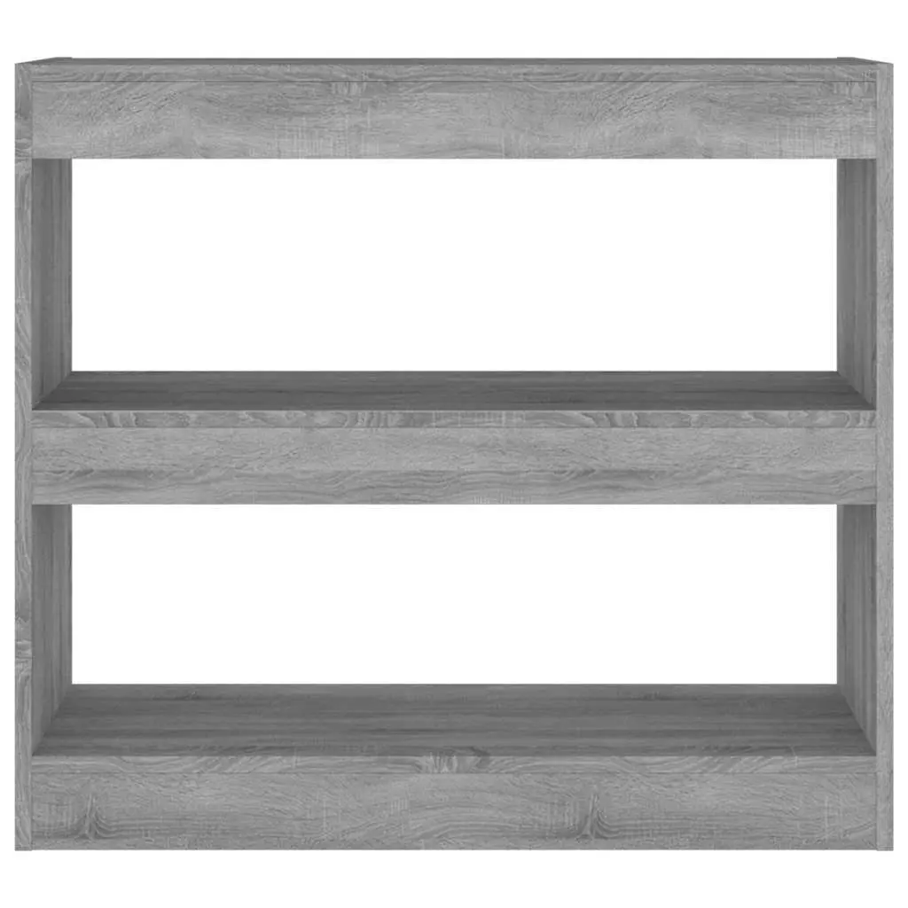 Book Cabinet Engineered Wood 80x30x72cm Grey Shelving Unit Storage Bookcase
