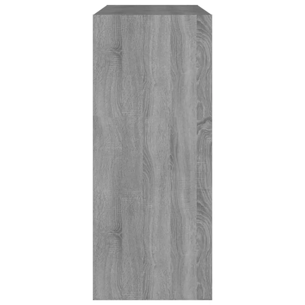 Book Cabinet Engineered Wood 80x30x72cm Grey Shelving Unit Storage Bookcase