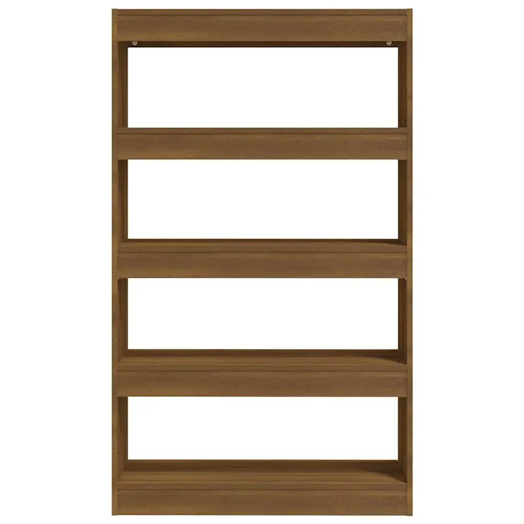 Room Divider Book Cabinet Brown Oak 80x30x135cm