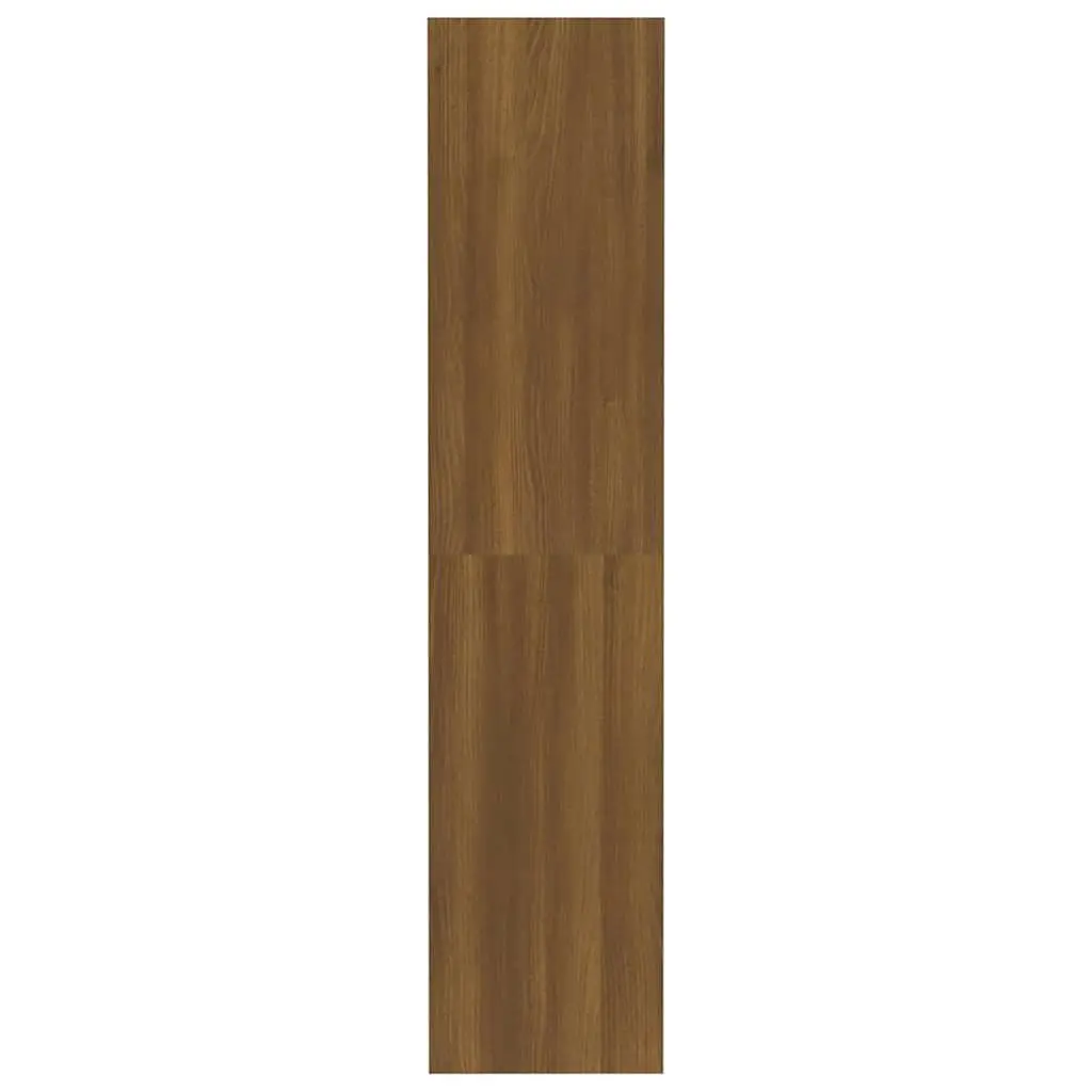 Room Divider Book Cabinet Brown Oak 80x30x135cm