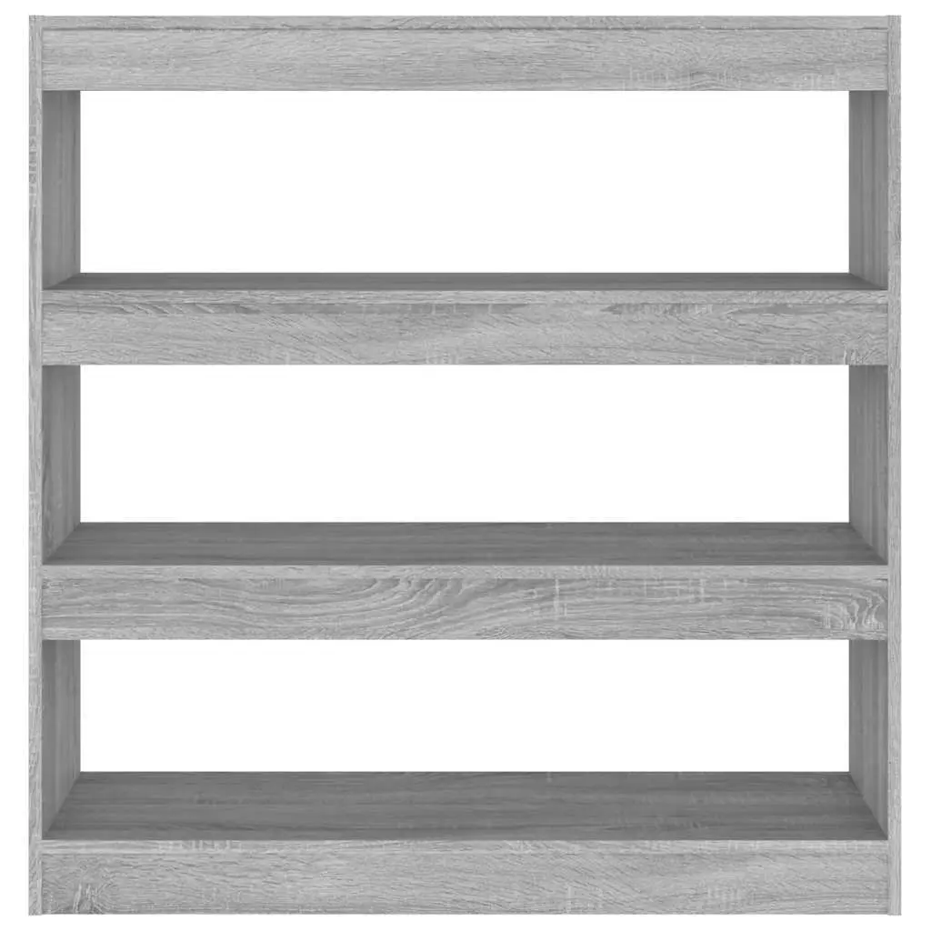 Open Shelving Unit Grey Sonoma Book Cabinet Storage Organiser 100x30x103cm Room Divider