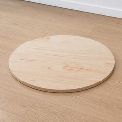 Functional Round Pine Table Top Ø90cm for Home Use