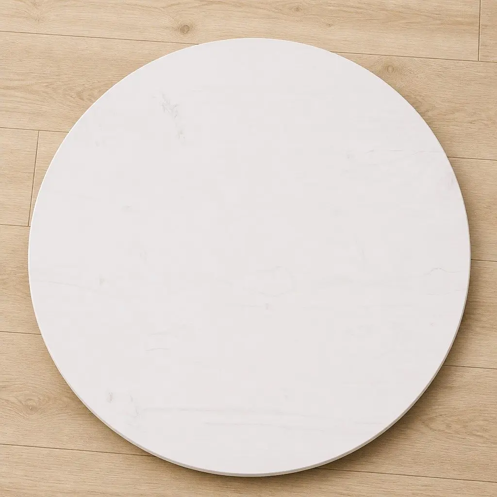 White Round Table Top for Home Use