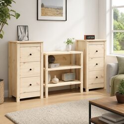 Functional Solid Wood Sideboard for Everyday Use 40x35x80 cm