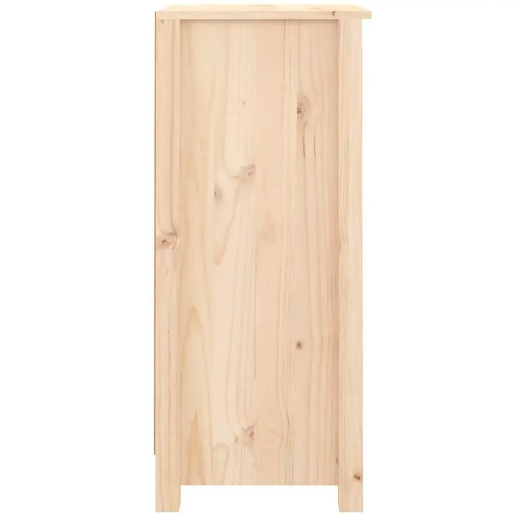 Solid Wood Pine Sideboard Cabinet 40x35x80 cm Brown Storage Furniture
