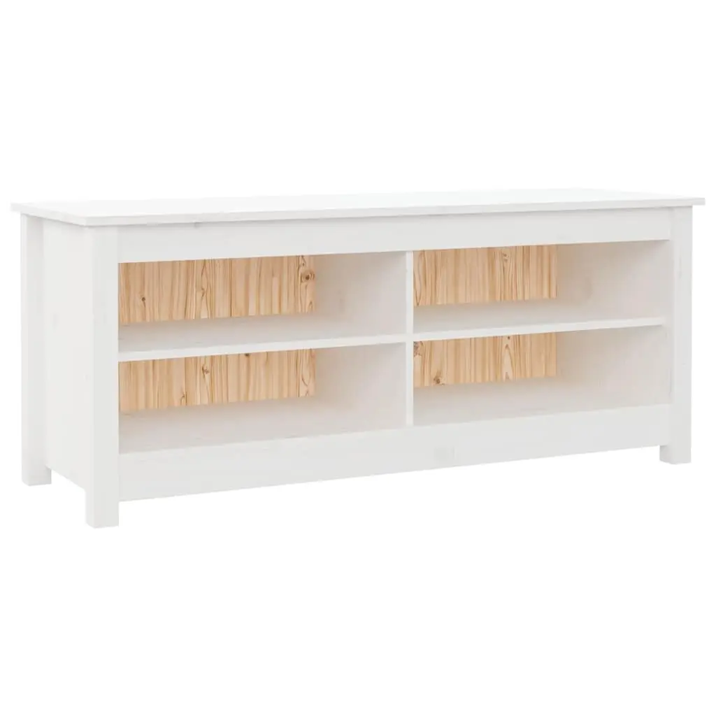 White Shoe Bench for Home Organization