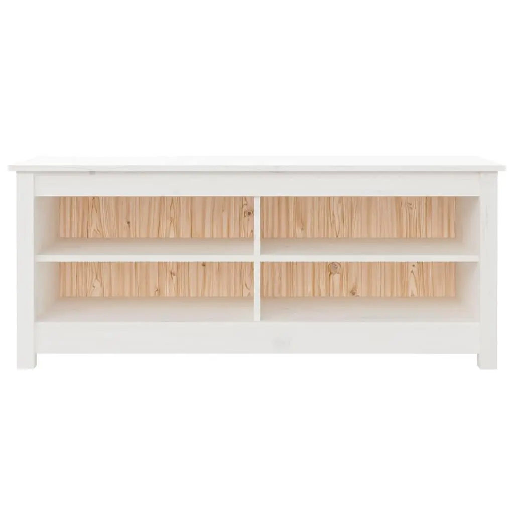 White Shoe Bench for Home Organization