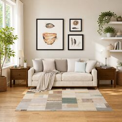 Practical 2-Piece Pine Wood Side Table Set for Any Room