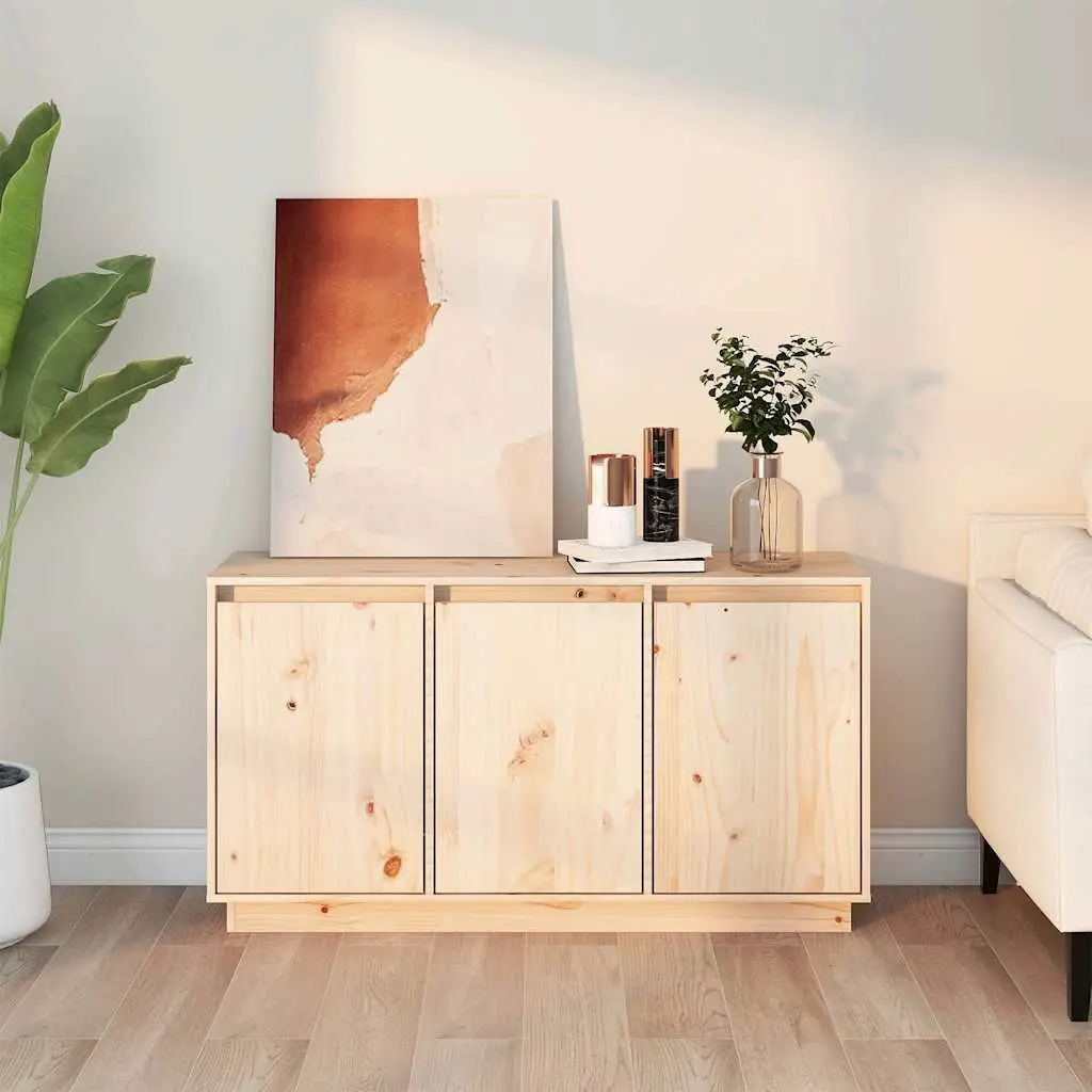 Brown Storage Sideboard 111x34x60 cm