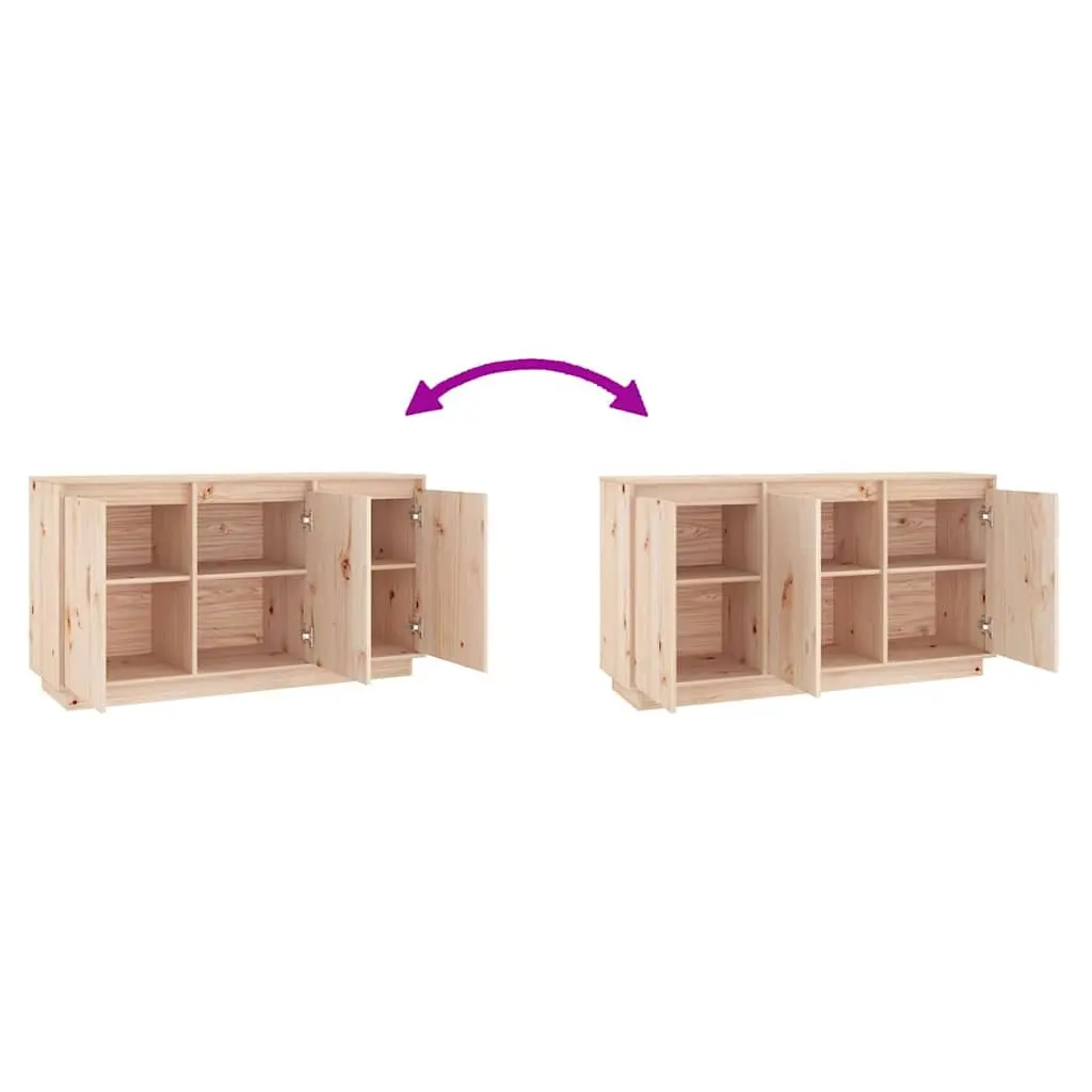 Brown Storage Sideboard 111x34x60 cm