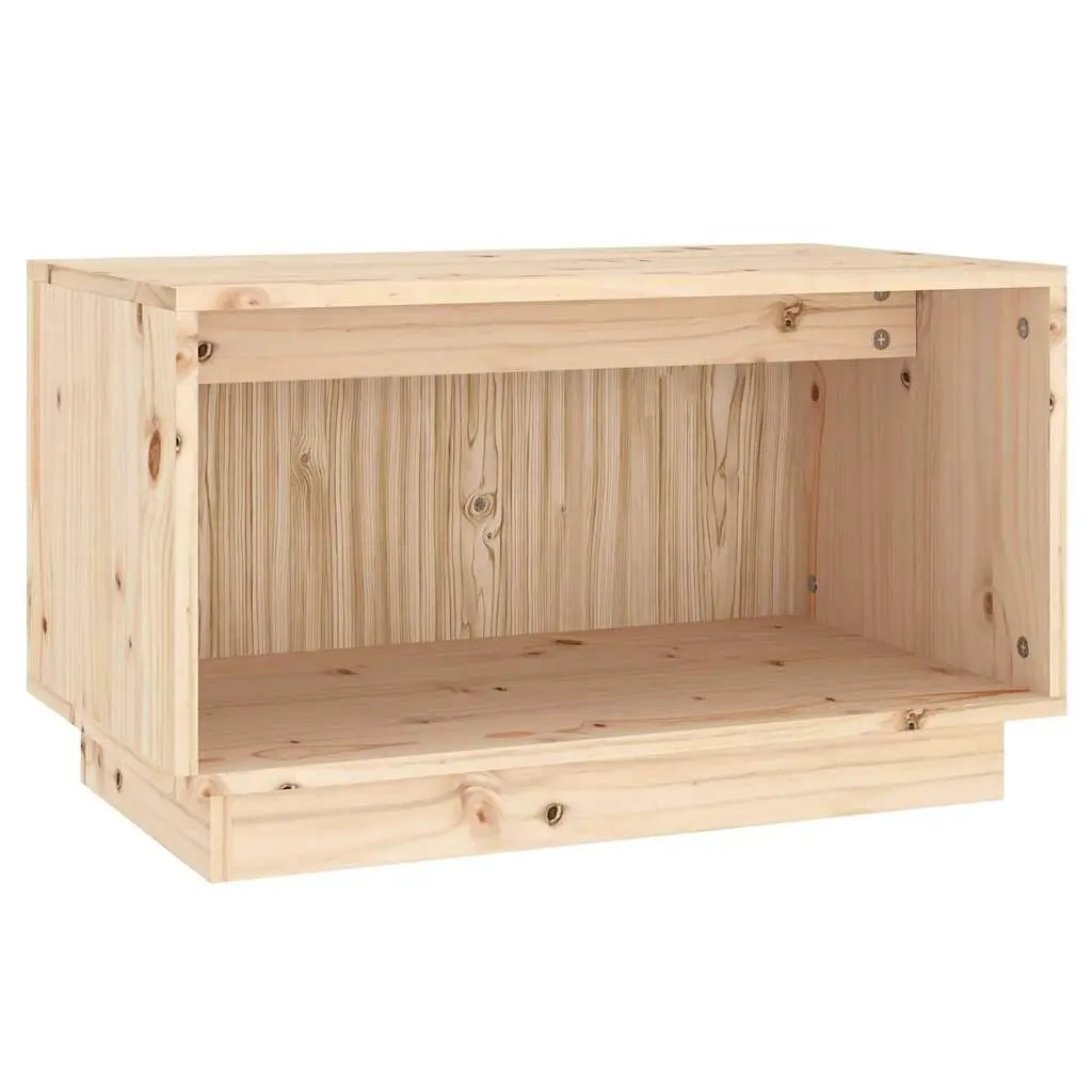 TV Cabinet 60x35x35 cm Solid Pine Wood Storage Unit Living Room Furniture Brown