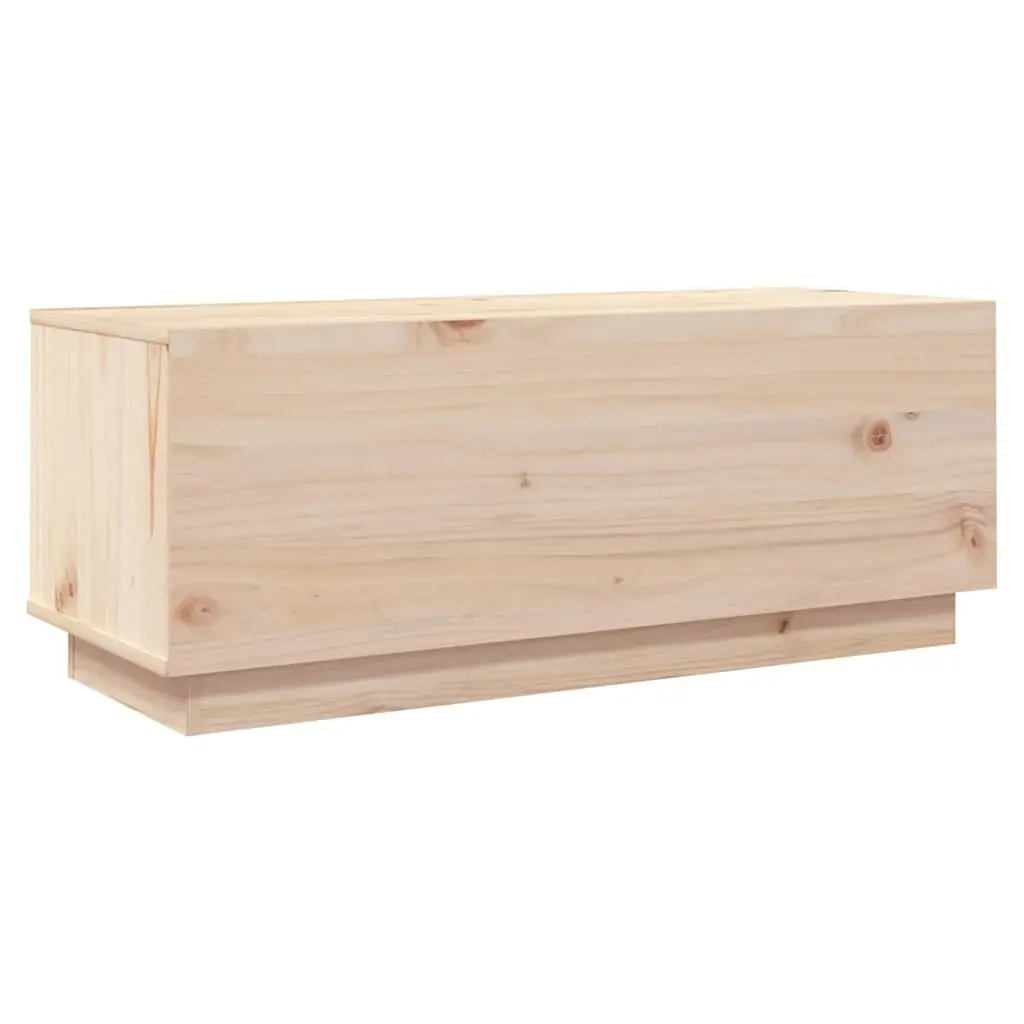 Pine Wood TV Cabinet Brown 90x35x35 cm Living Room Storage Unit