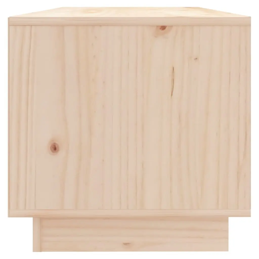 Pine Wood TV Cabinet Brown 90x35x35 cm Living Room Storage Unit