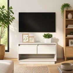 Functional White TV Cabinet for Every Room