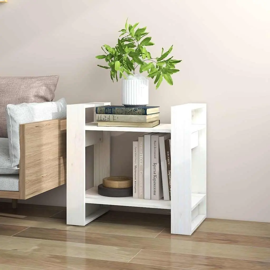 Wooden Book Cabinet Room Divider White Storage Shelving Unit Home Organiser