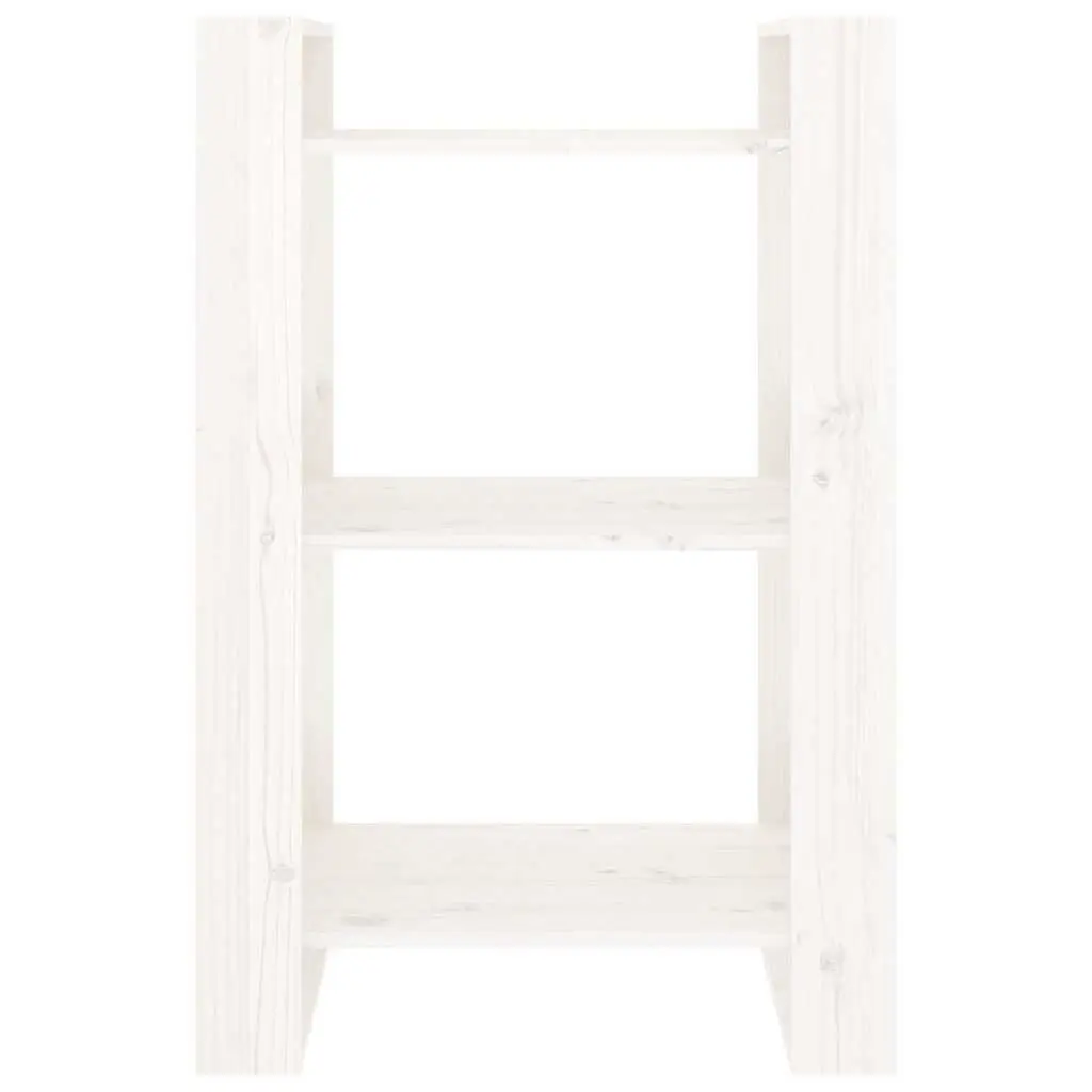 Book Cabinet Solid Pine Wood White 60W x 35D x 91H cm Shelving Storage Organiser