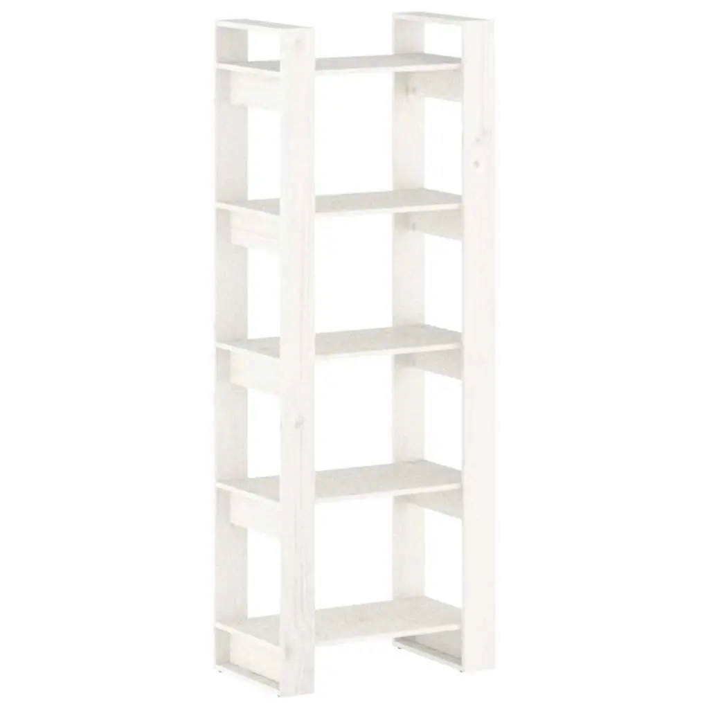 White Book Cabinet Room Divider for Home Spaces