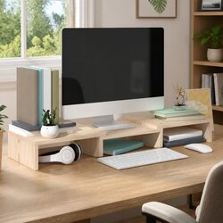 Practical Monitor Stand Riser for Home Office 60x24x10.5cm