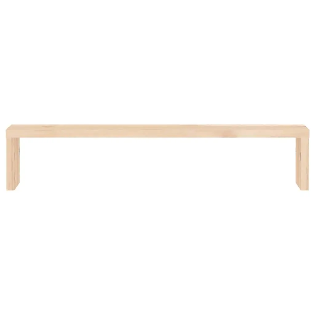 Monitor Stand Solid Wood Pine 50x27x10 cm Brown Computer Riser Desk Organizer