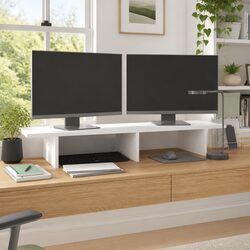 Practical White Pine Computer Riser for Home and Office