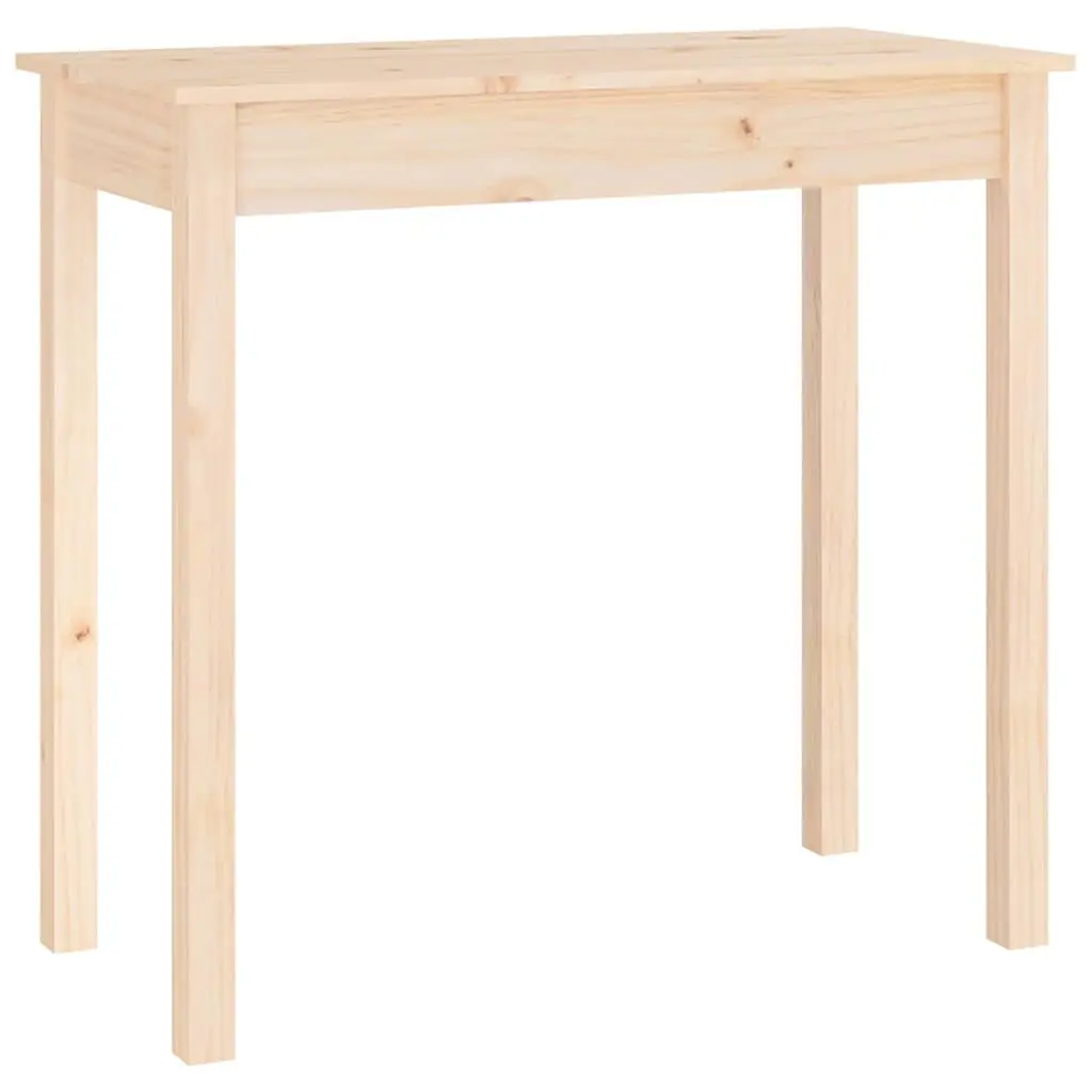 Console Table Solid Pine Wood 80x40x75cm Brown Side Entry Hall Display Accent Furniture