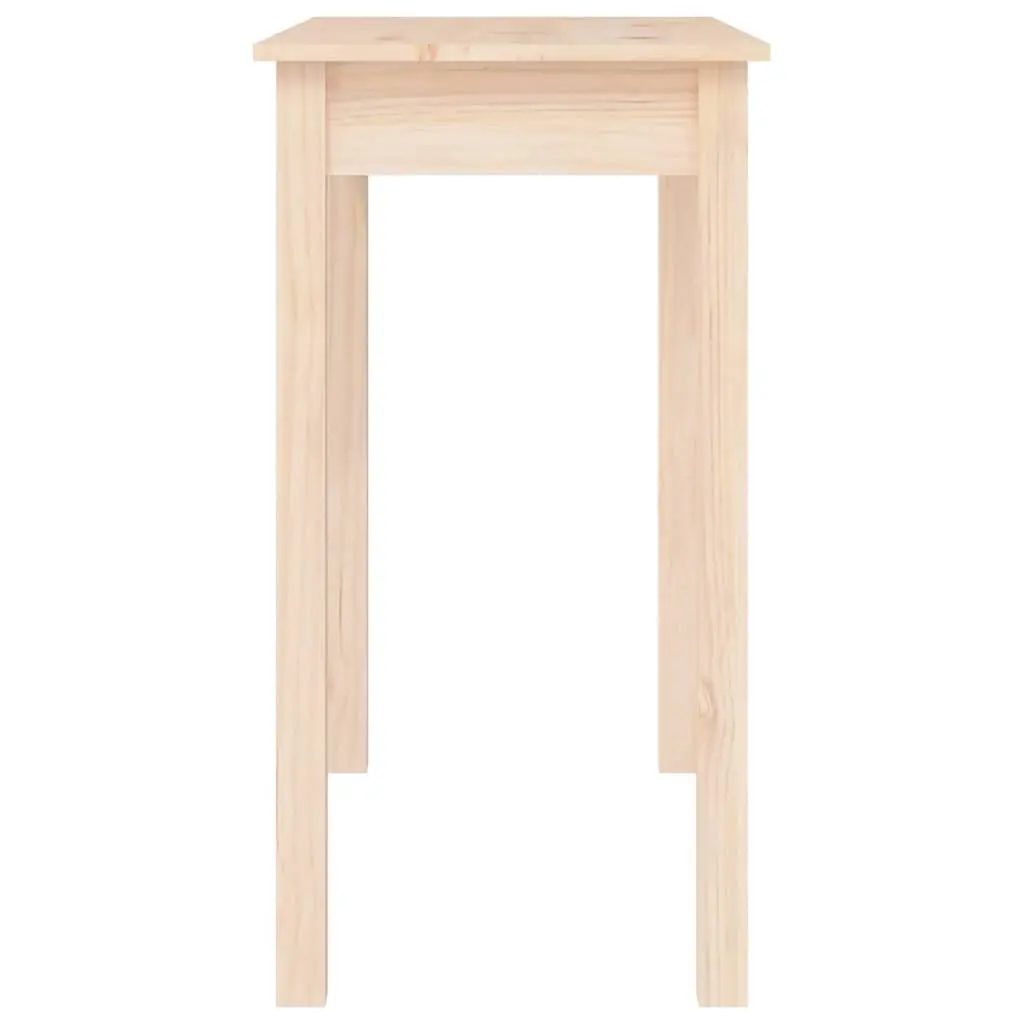 Console Table Solid Pine Wood 80x40x75cm Brown Side Entry Hall Display Accent Furniture