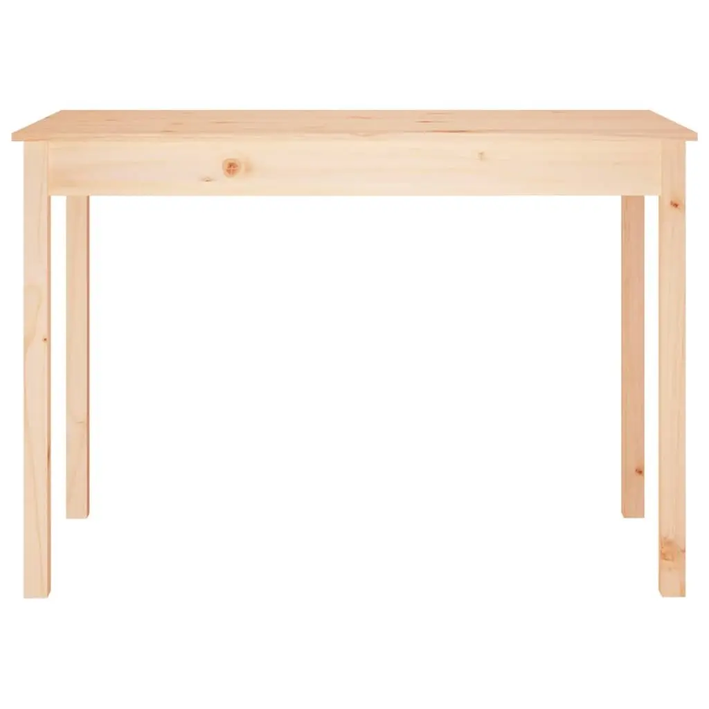 Brown Pine Dining Table for Home Use 110x55x75cm