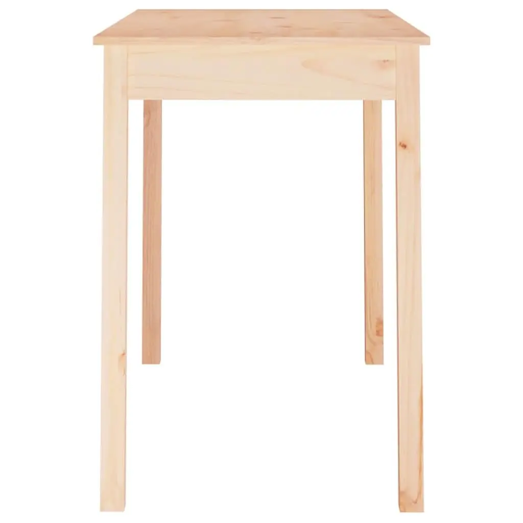 Brown Pine Dining Table for Home Use 110x55x75cm