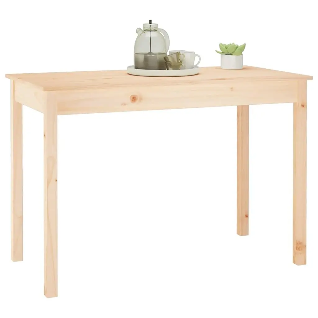 Brown Pine Dining Table for Home Use 110x55x75cm