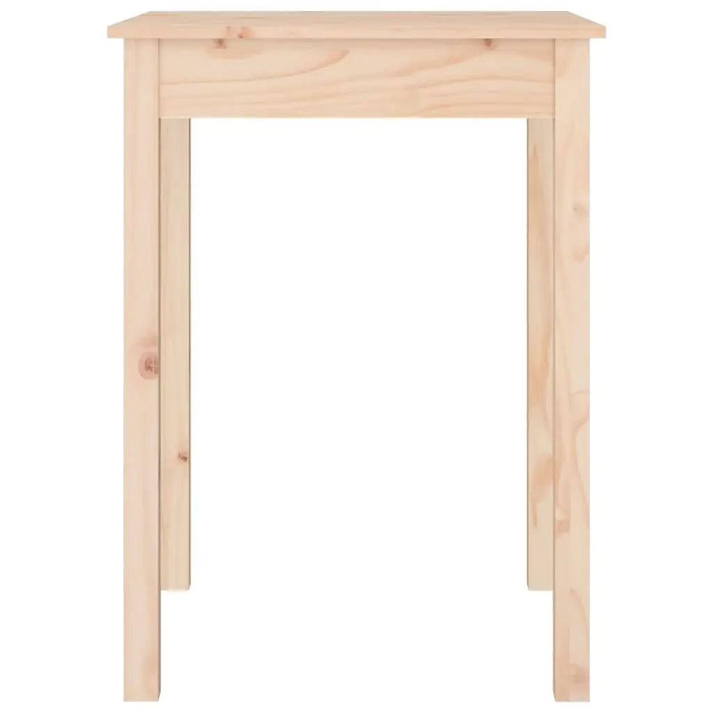 Solid Wood Dining Table 55x55x75 cm Brown Kitchen Furniture Minimalist Design