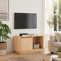 Functional Solid Wood TV Cabinet for Home Use - 74x35x44 cm