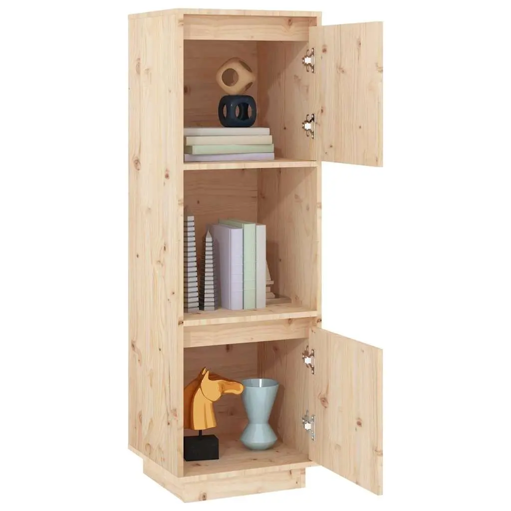 Solid Wood Pine Highboard for Home Use 38x35x117cm
