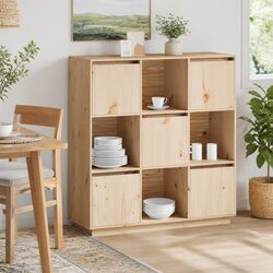 5-Door Highboard Cabinet for Everyday Use 110.5x35x117cm