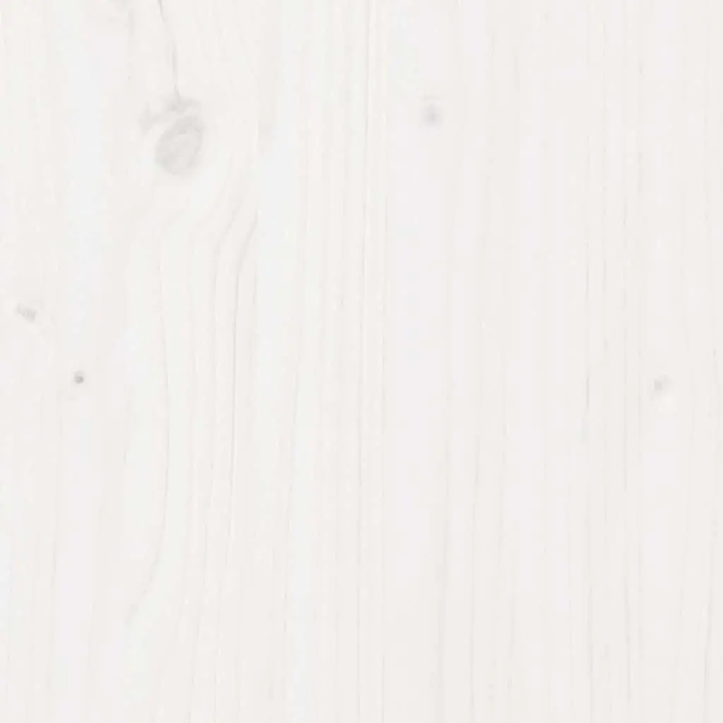 Highboard Cabinet Solid Pine Wood 5-Door Storage 110.5W x 35D x 117H cm White