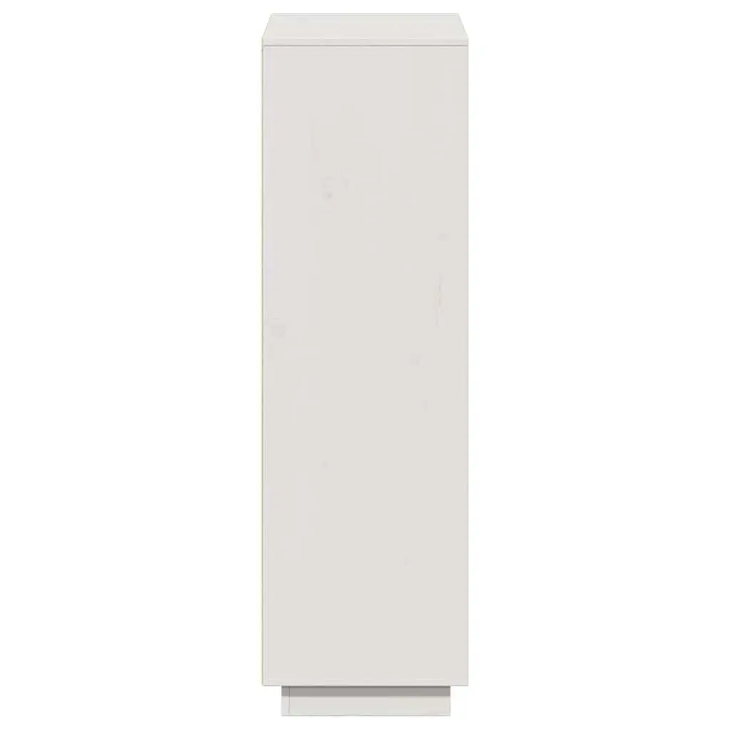 Highboard Cabinet Solid Pine Wood 5-Door Storage 110.5W x 35D x 117H cm White