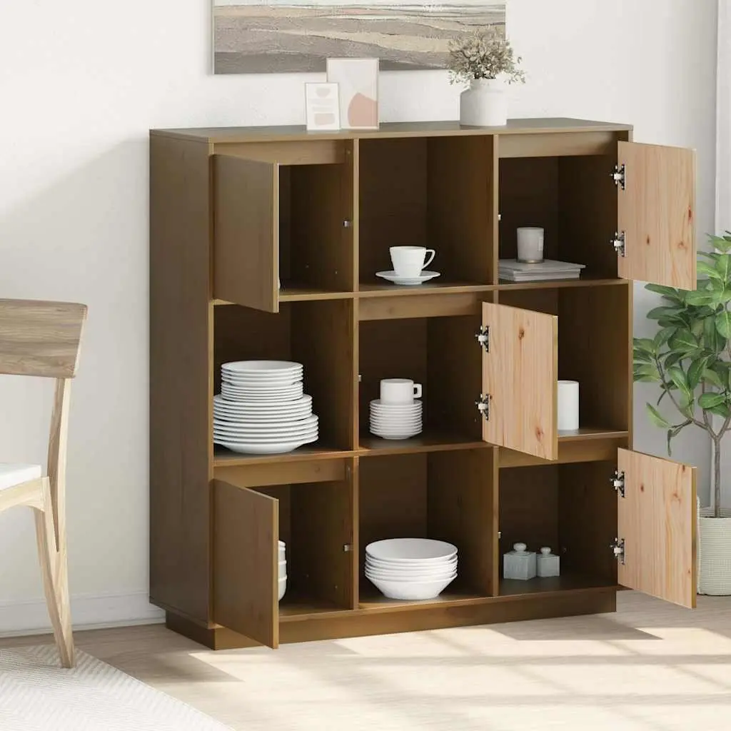 Highboard Cabinet with 5 Doors for Home Organization