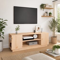 Functional TV Cabinet 110x35x40.5 cm - Brown