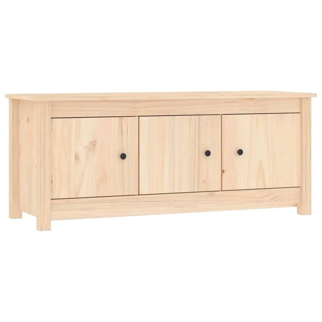 Wooden Shoe Cabinet 110x38x45.5cm Brown Solid Pine Storage Rack Organiser
