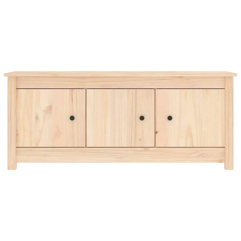 Wooden Shoe Cabinet 110x38x45.5cm Brown Solid Pine Storage Rack Organiser