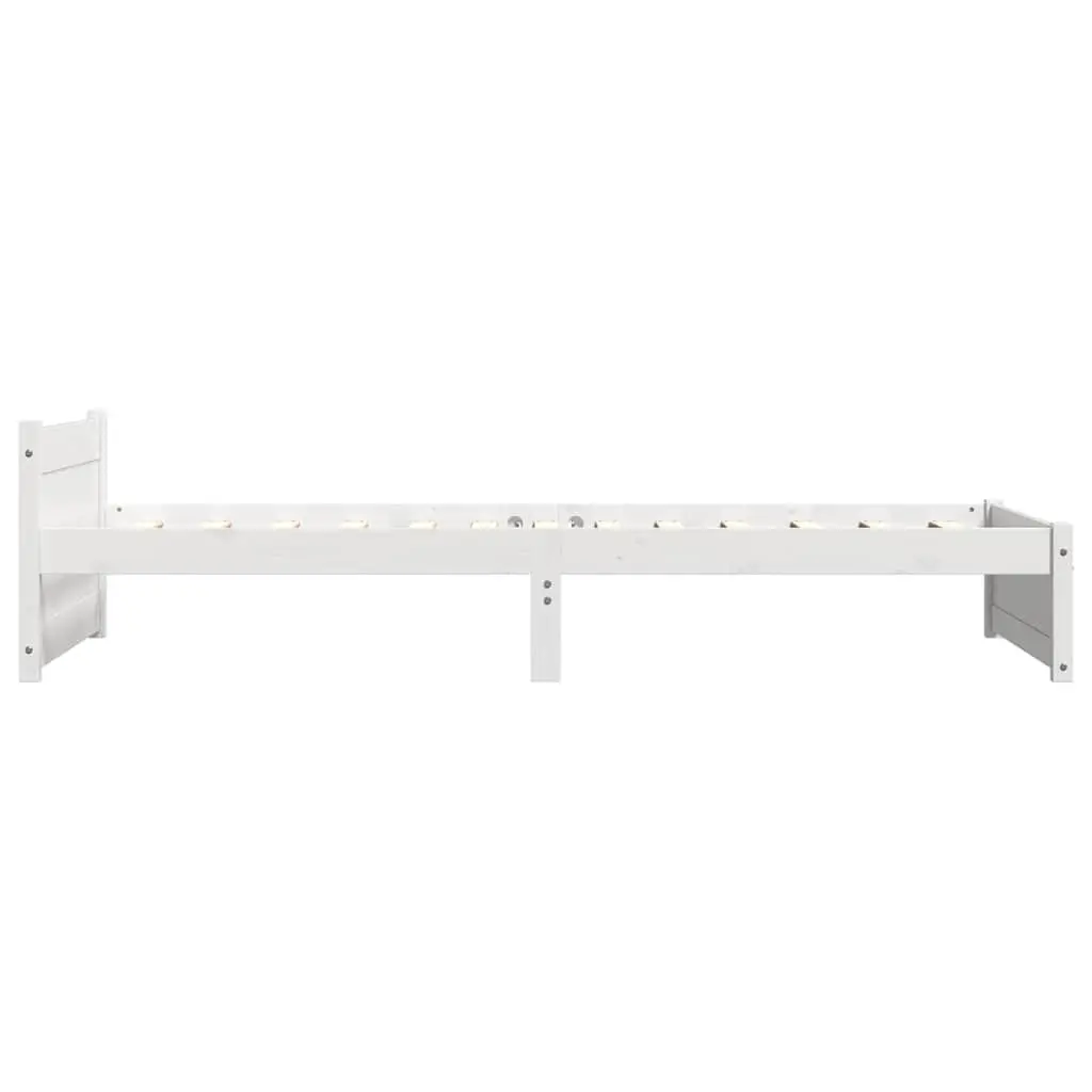 Solid Wood Bed Frame Single 90x190cm White Pine Bedroom Furniture