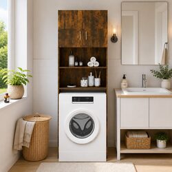 Smoked Oak Cabinet for Laundry and More