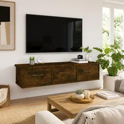 Functional Wall-Mounted Cabinet with 3 Drawers for Home Organization