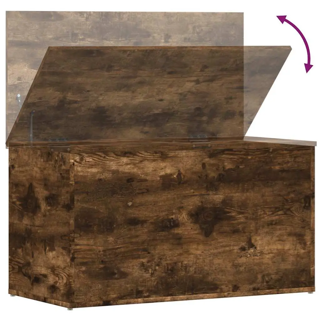 Storage Chest Brown Engineered Wood Bedroom Living Room Furniture Organiser Box